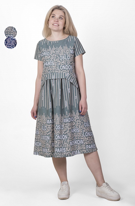 картинка Платье Саша Х-305А (48-62) кулирка600 руб. от интернет магазина
